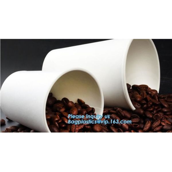 8 OZ Disposable Eco Friendly Coffee Paper Cup,Disposable kraft paper cup customizable coffee milk water juice cup PACKAG