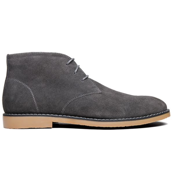 Зимние мужские салатные пустынные сапоги круглые пальцы шнурки - до мужских высоких верхних повседневных обуви