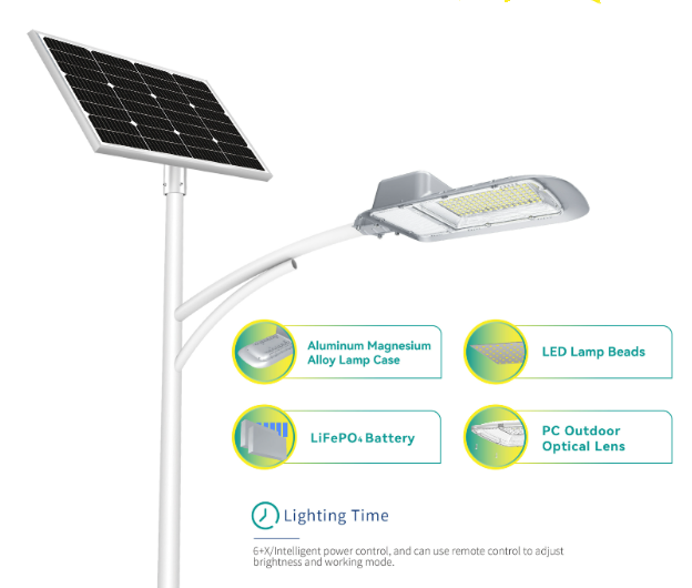 High Quality Radar Sensor Remote Control Ip65 Outdoor Aluminum 30w 20w 25w LED Solar Street Light