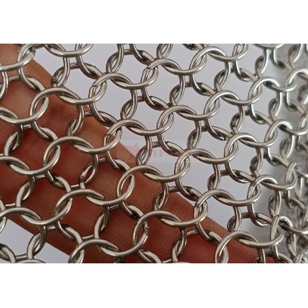 Welded Type Metal Ring Mesh For Architecture Decoration