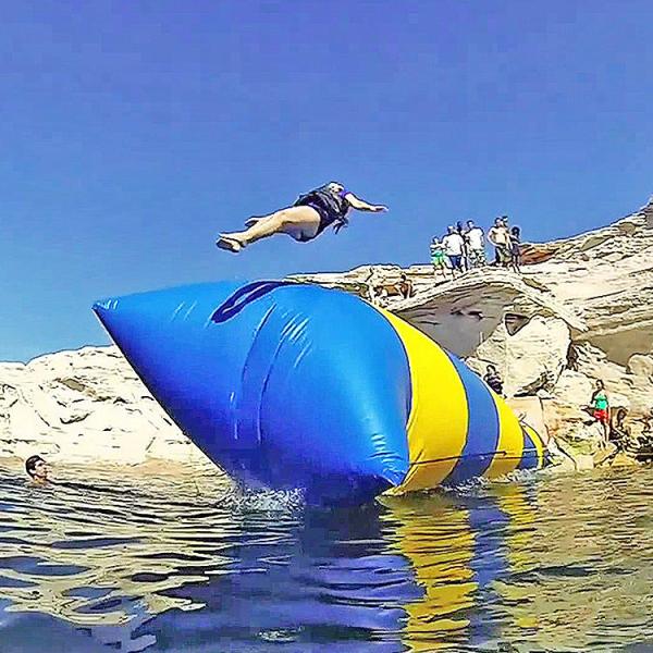 Customized Size Inflatable Water Toys Water Blob Inflatable Jump Pillow Catapult OEM
