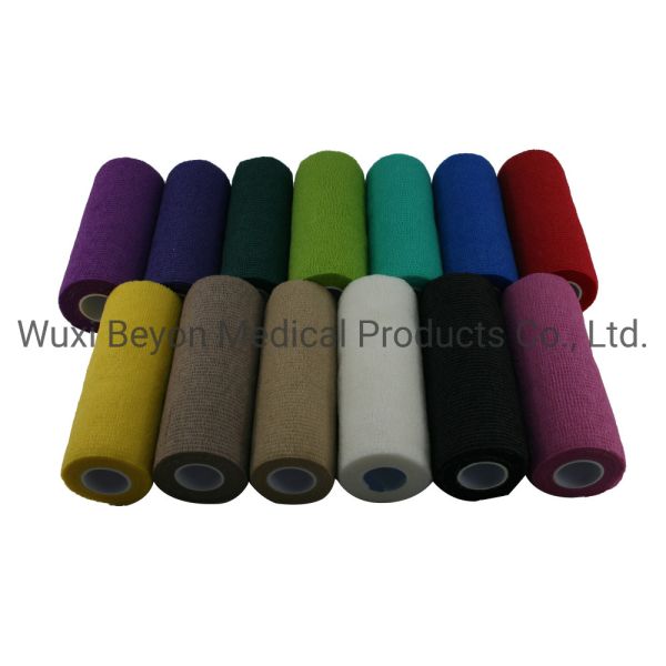 Coloured Non Woven Cohesive Bandage Bitter Animal Equine Vet Cats Dogs Co-Flex