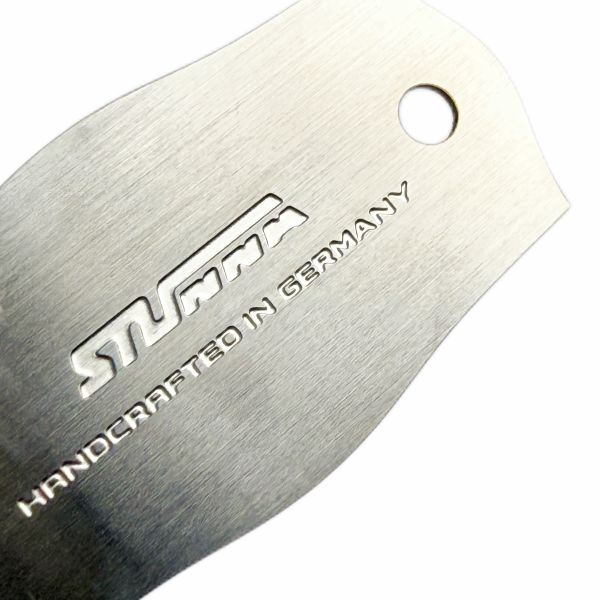 Custom Irregular Shape Metal Nameplate Brushed Stainless Steel Nameplate Etched Debossed Letter Sign With Two Holes