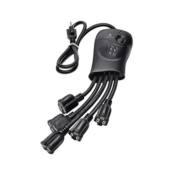 5 outlet Power Strip and Extension Socket With 15A Circuit Breaker Surger Protector