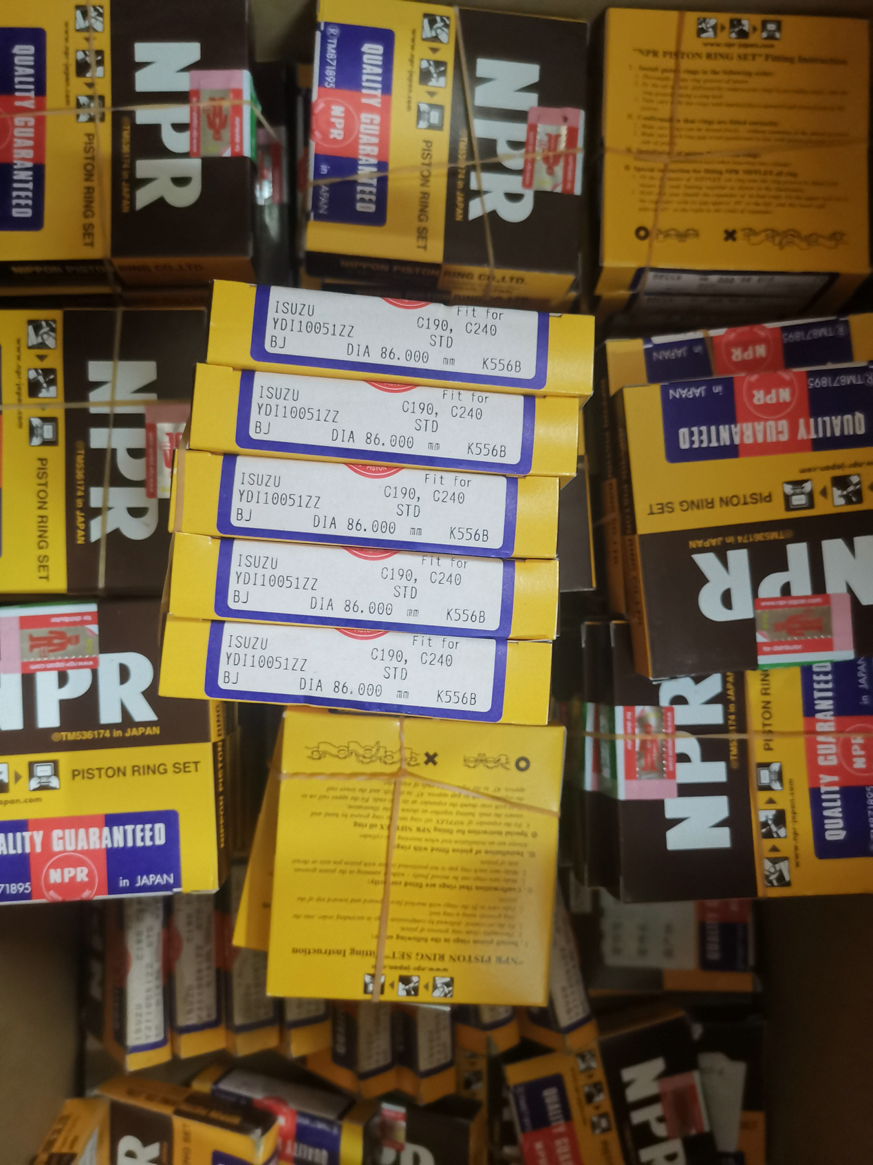 Кольцо поршеня 9-12181-603-0 C190 C240 5-12181-027-0 9-12181-603-0 9-12181-605-0 для машинных частей ISUZU