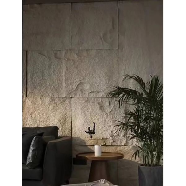 Los paneles de pared decorativos ultra ligeros de piedra 30m m artificiales artificiales de piedra de la PU de la losa