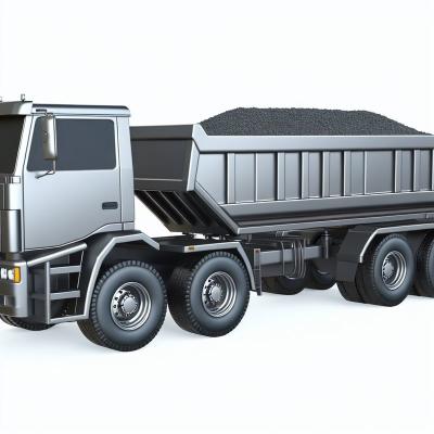 Sturdy Tipper Truck Trailers for Bulk Mine And Construction Cargos Payload 000kg Strong and Heavy-Duty Steel Construction