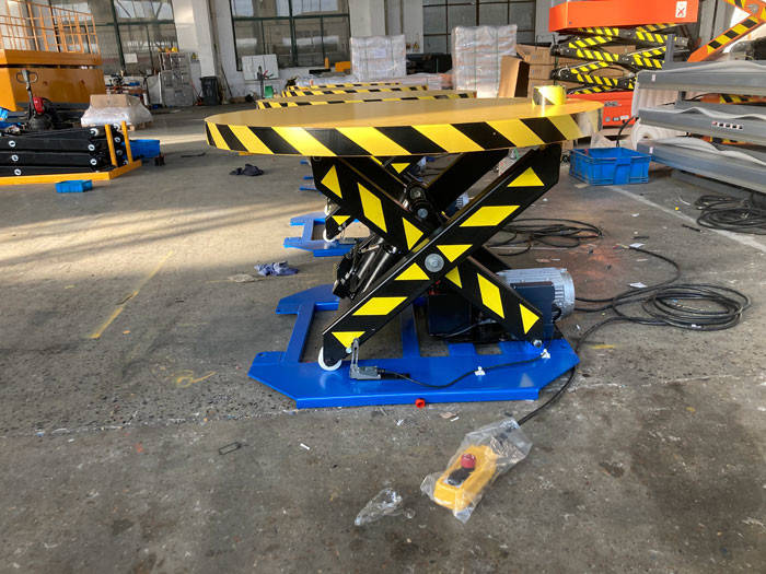 Неподвижная таблица подъема с Turntable Carousel/вращая емкостью таблицы подъема 2200lbs