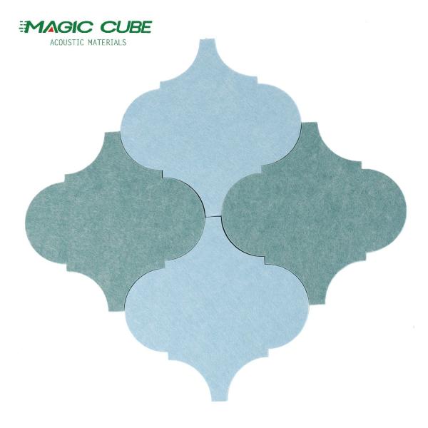 European Standard 9mm/12mm/24mm 100% PET Fiber Acoustic Panel Dense Thick Acoustic Wall And Ceiling Panel