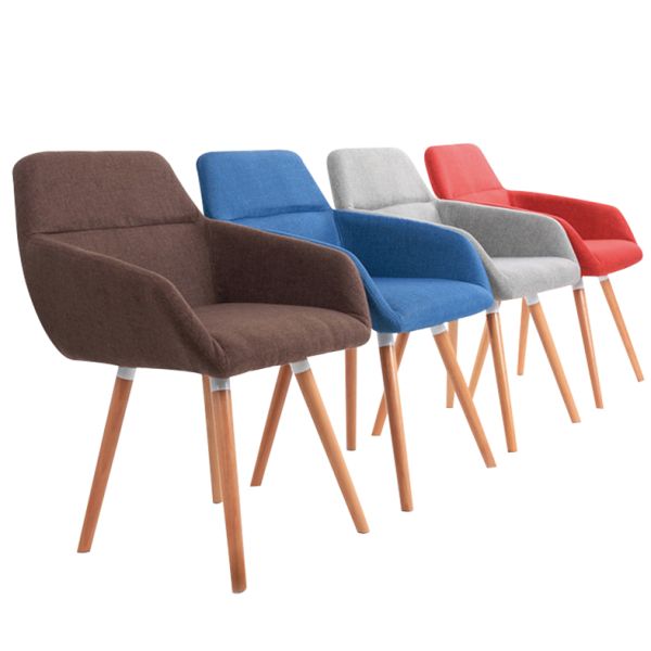 Luxury Modern Dining Armchair Restaurant Fabric Dinning Pink Accent Dining Velvet Chairs