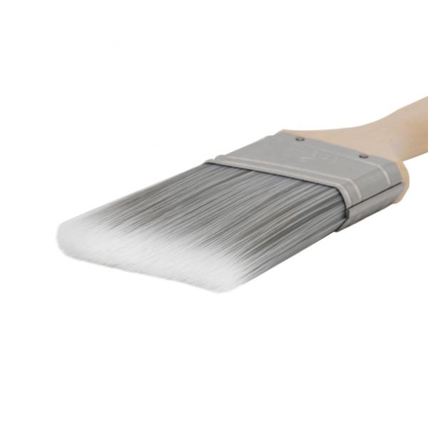 Synthetic fiber paint brush,angled paint brush,long bristle paint brush with long wooden handle