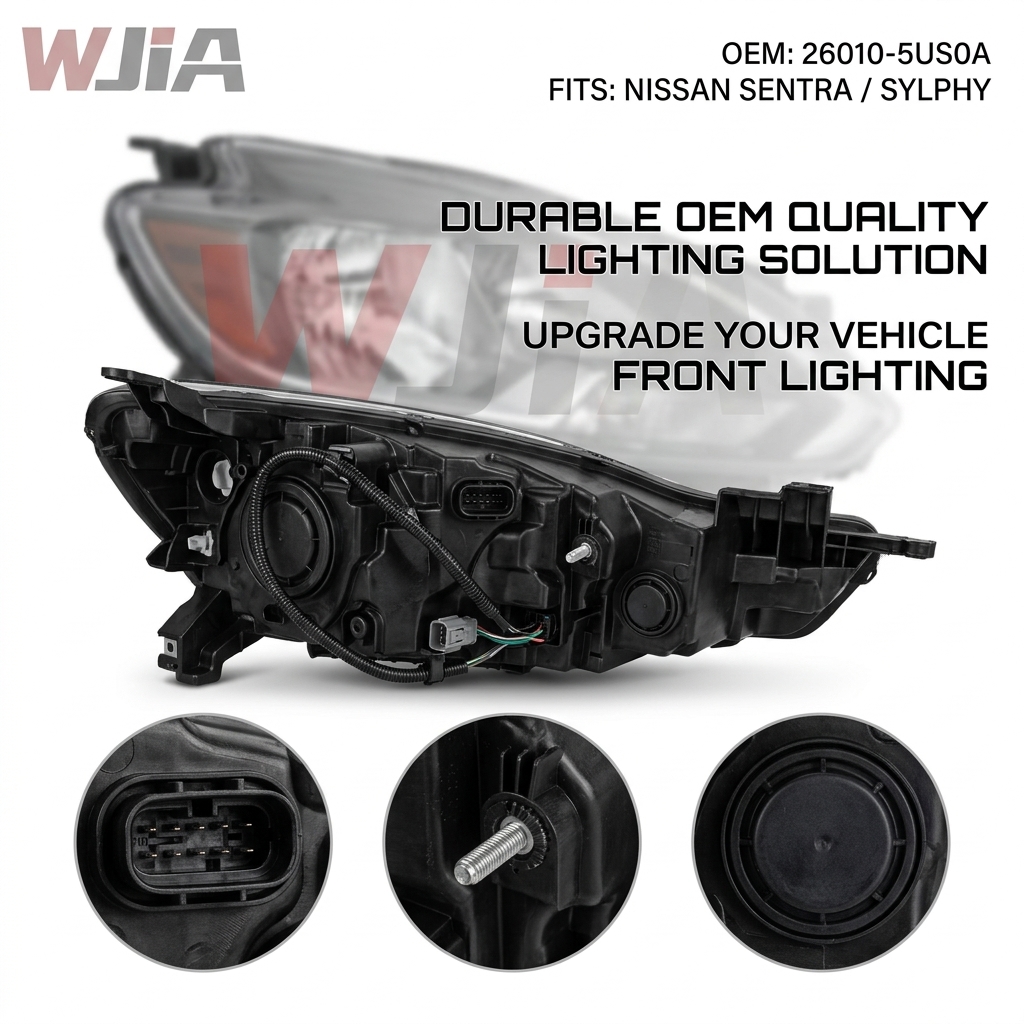 26010-5US0A Headlamp Assembly-Right-hand For Nissan Sentra / Sylphy B17