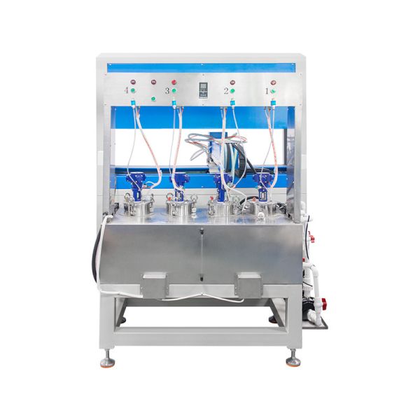 Automatic 4 Colors Dual-station Visual Candy Decorating Chocolate Ice Cream Dripping Machine