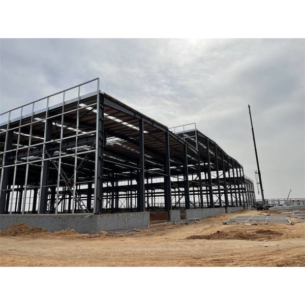 AQ355B S355JR Warehouse Steel Structure Modular Expansion Pre Built Metal Buildings