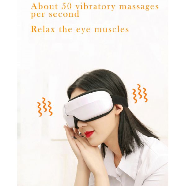 Massager электрического глаза с машиной массажа глаза музыки жары ориентированной на заказчика для глаз сброса усталости сухих улучшает сон