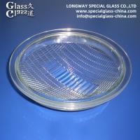 Lentilles de couverture de lampe en verre calcaire moulé au soda pour l'extérieur