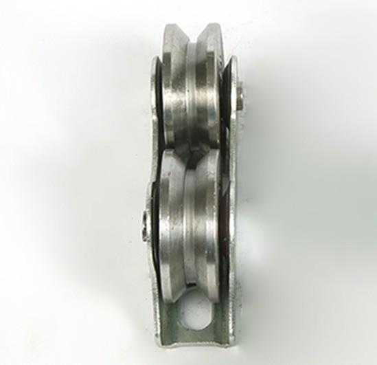 Roda de cobre duplo Roda de porta deslizante de aço inoxidável Roda de porta dobrável Roda de porta para rolos de janelas deslizantes