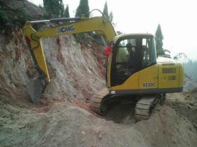 Four Strokes Mini Hydraulic Excavator , Case Mini Excavator Max Digging Reach 6130mm Water Cooling