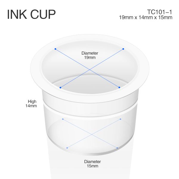 Plastic Disposable Tattoo Ink Cups S M L Ink Caps For Tattooing