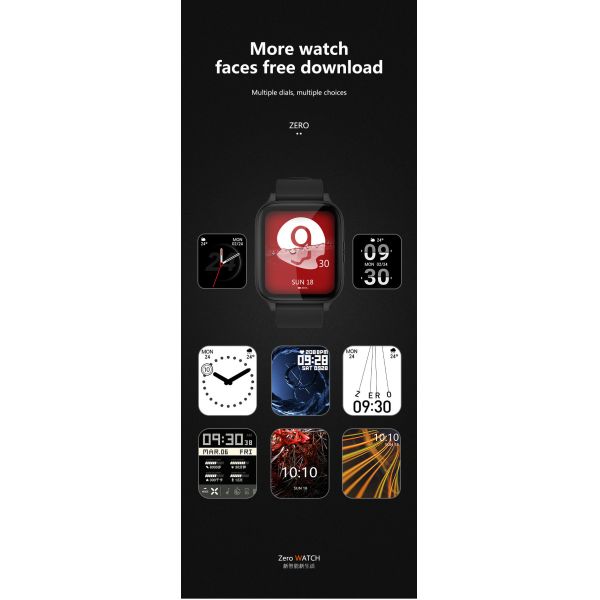 perseguidor impermeable Qianrun de la aptitud de la pantalla táctil 1.7Inch IP68 Smartwatch