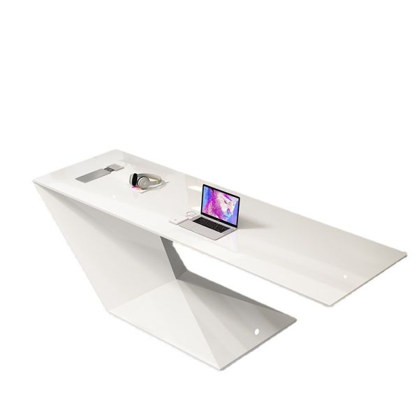 Home Office Funiture Morden Work Office Desk with Custom White Paint Consulting Table