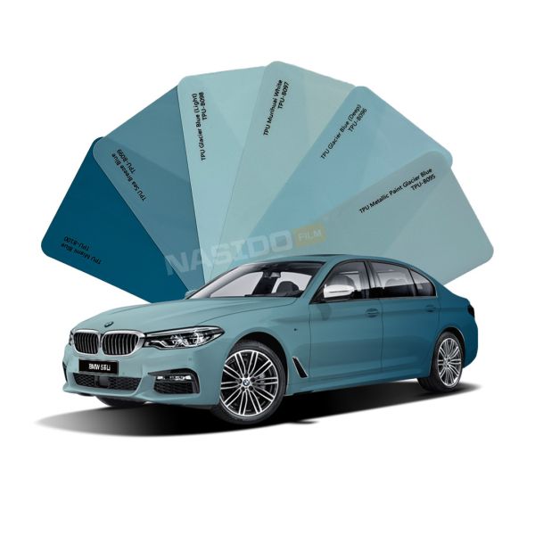 Film de protection de peinture de carrosserie automobile en TPU de la série Bleu Clair NASIDO