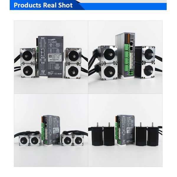 Lichuan 4-Axis DC Closed Loop Stepper Motor Drivers Kit 2.0N.m 2Phase Nema23 DC24V~50V 3.0/4.0A 1000PPR