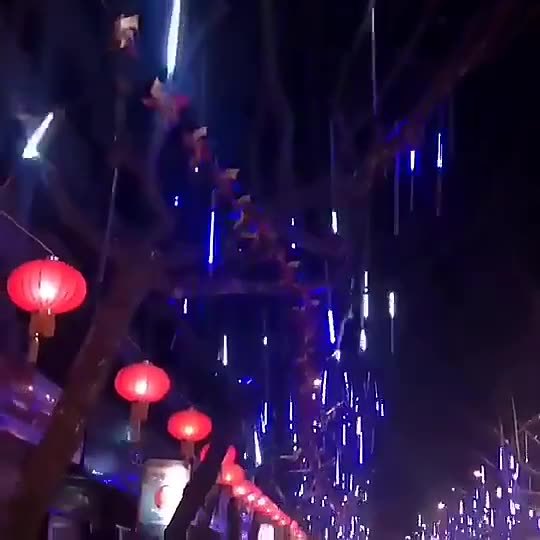 Falling Rain Fairy LED String Lights in Cube Design for Holiday Party Home Decoration