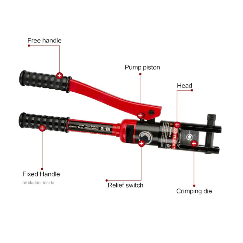 Метрическая промышленная медная алюминиевая кабельная терминальная пресс гидравлическая проволока Ручная машина для скручивания шва