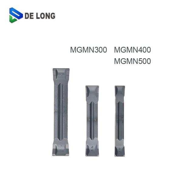MGMN300 MGMN400-H CNC Grooving Inserts PVD Coating Black Color For Steel Processing