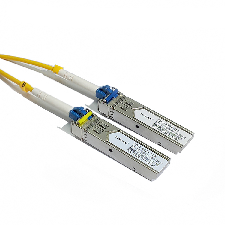 1.25G SFP Optical Transceiver Single-Mode Single-Fiber 20km 1310/1550nm Bi-Directional LC Interface DDM TBC-3524-1L2/TBC-5324-1L2