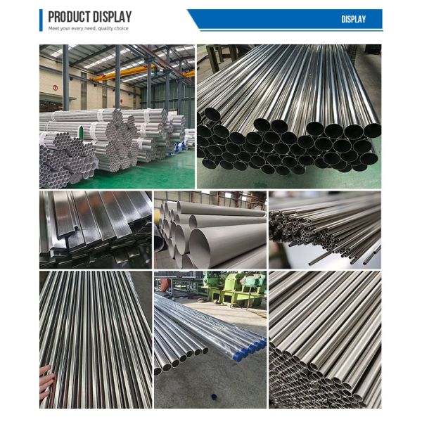 304 314 201 316 Round Stainless Steel Pipe SS Welded Pipe 2B 2K 4K Tube