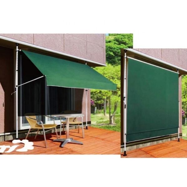 9kg N.W 4*1.2m Aluminum Alloy Pillar Type Awning for Outdoor Patio Garden Canopy
