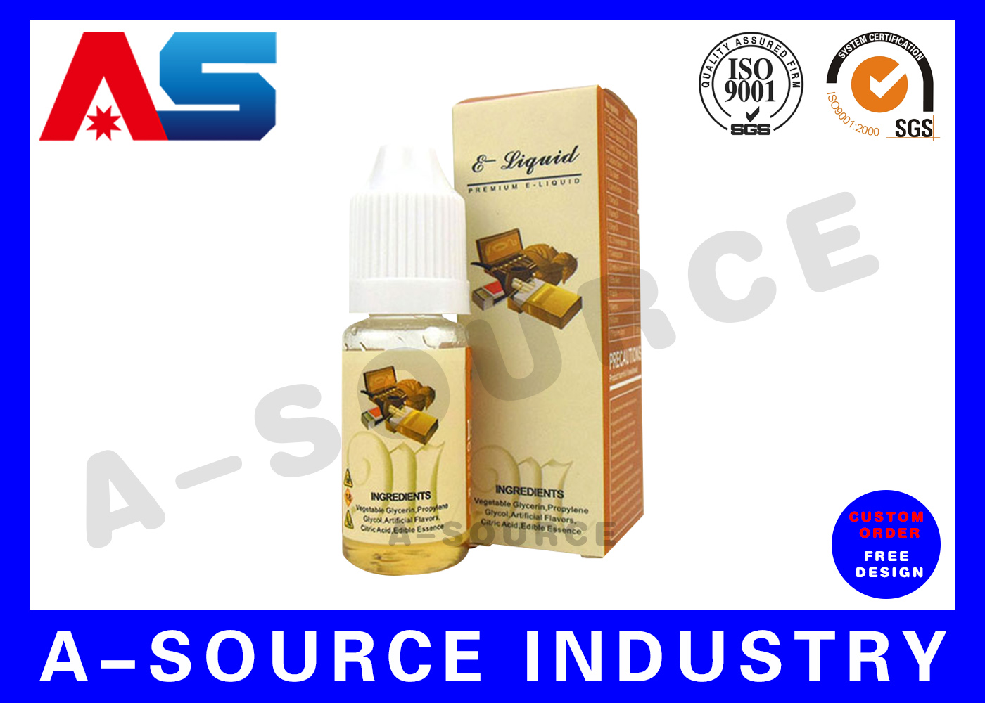 Общие коробки цвета e лазера жидкостные для бутылок сока 30ml e пластичных длиной утончают