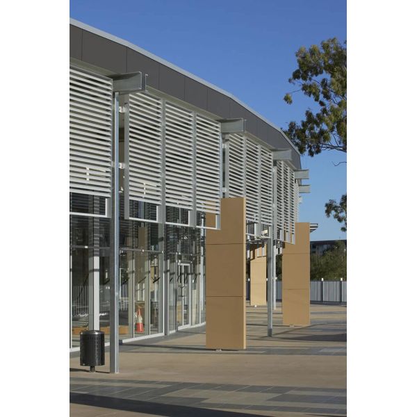 Ultra Silver Aluminum Sunshield Louvres ,  Sunshade Fixed Aluminium louvres