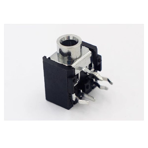 PJ-306 3.5 mm conector de auriculares de cobre de metal color de la cabeza de audio personalizado DIP