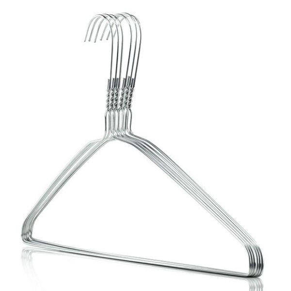 CO Galvanized Steel 16 Inch 2.1mm Wire Shirt Hangers