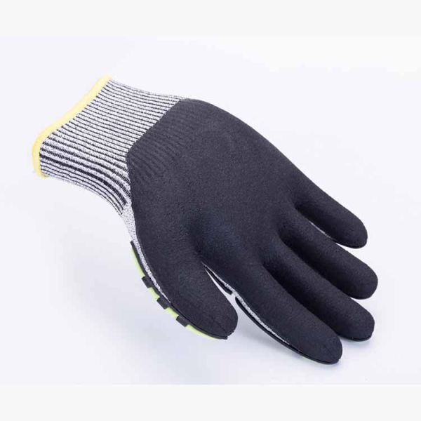 Cut Resistant Heavy Duty Work Gloves , TPR Mechanics Impact Resistant Work Gloves
