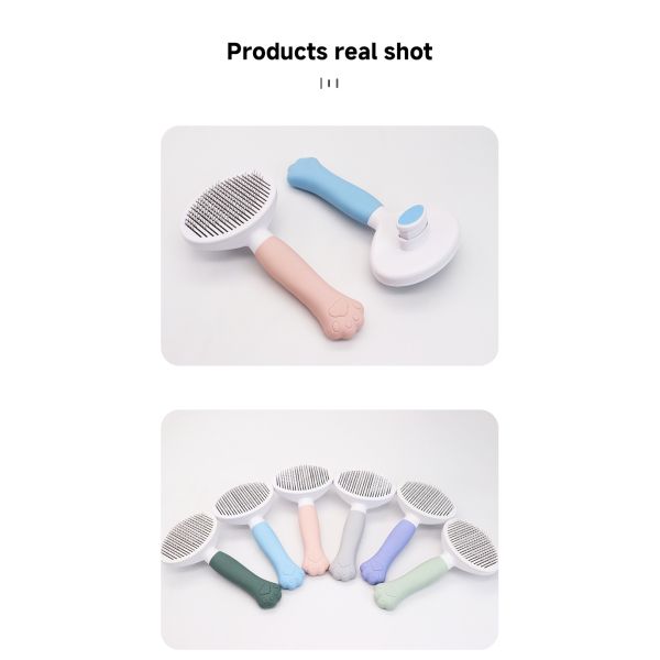 Grooming Pet Comb Brush Cat Paw Pet Hair Remover Stainless Steel Brushes Dog Cats