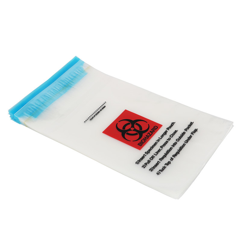 Resealable ясный полиэтиленовый пакет LDPE медицинский для Biohazard лаборатории