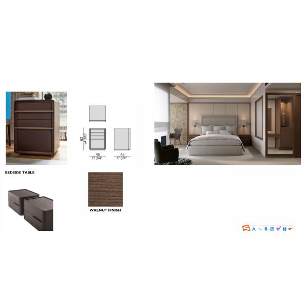 ODM Commercial Modern Hotel Furniture Bedroom Queen Bed Packages Waterproof