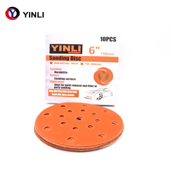 5 Inch 125mm Sandpaper Set Wet And Dry Sand Paper With 8 Hole