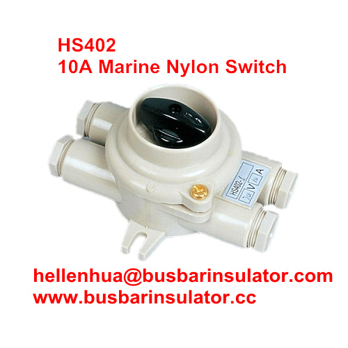 10A marine nylon boat accessories HS101 boat switch marine watering switch