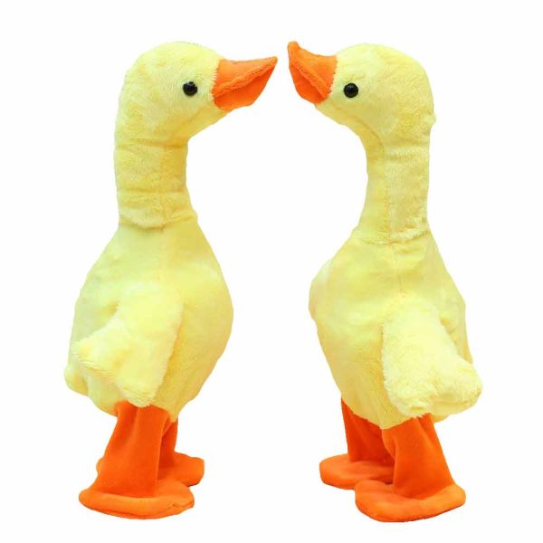 Чучело утки реалистического бархата 30cm небольшое желтое