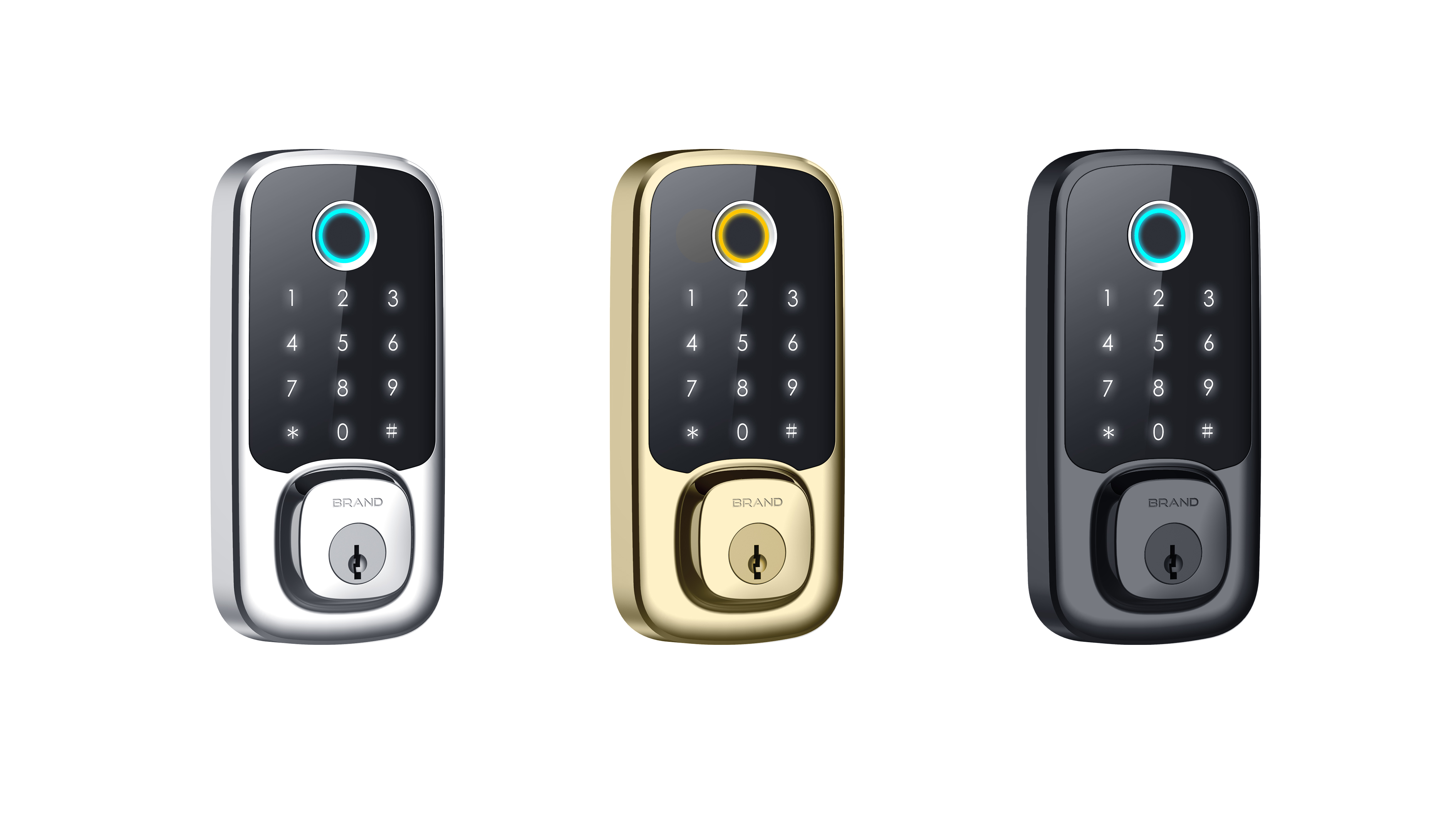 Polymath Locks Fingerprint Code Keypad Door Smart Lock For Hotel Customizable Options