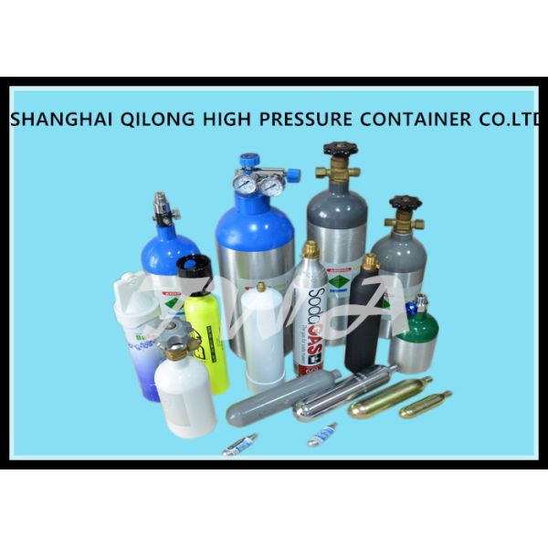 6L High Pressure Gas Cylinder Sizes 140mm Outside Diameter Hospital Oxygen Tank