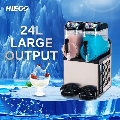 Tanques congelados da bebida 2 da lama 24L máquina comercial de aço inoxidável