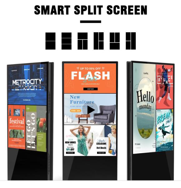1920*1080 Resolution LCD Advertising Display Digital Signage Smart Kiosk Vertical Totem Floor Standing Touch Screen