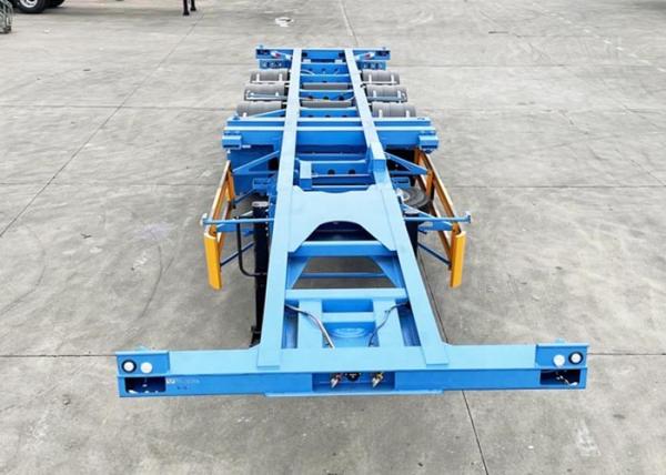 Chassi azul do recipiente de 11.00r20 tri Axle Skeletal Trailer 12m