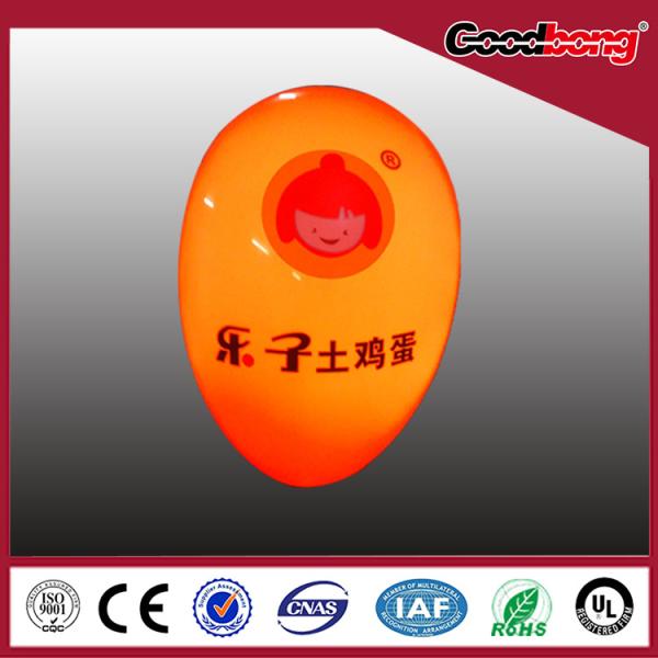 plastic metal 3d led waterproof anti-wind illuminated advertising decorated light box